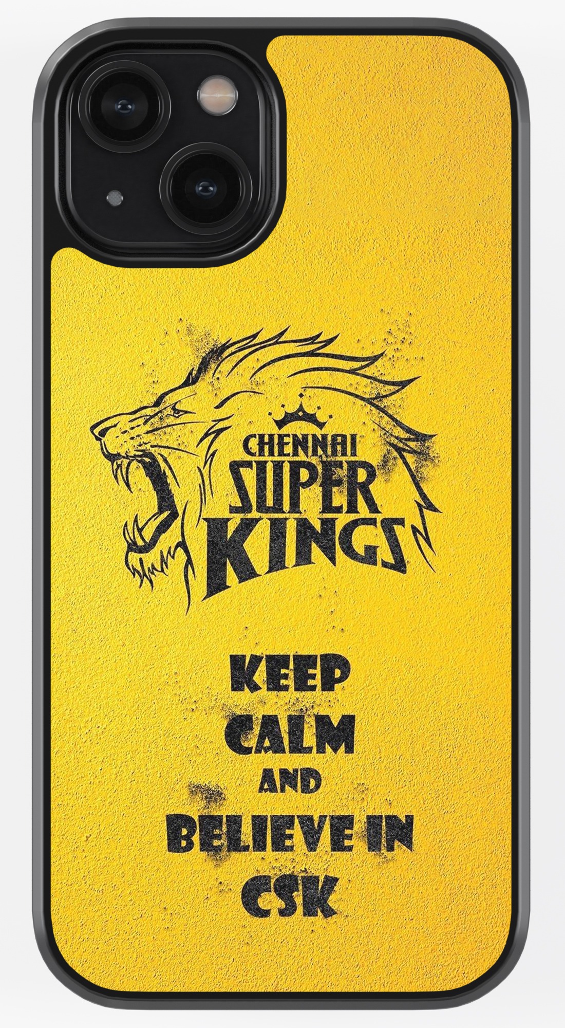 Believe In CSK TPU Metal Case