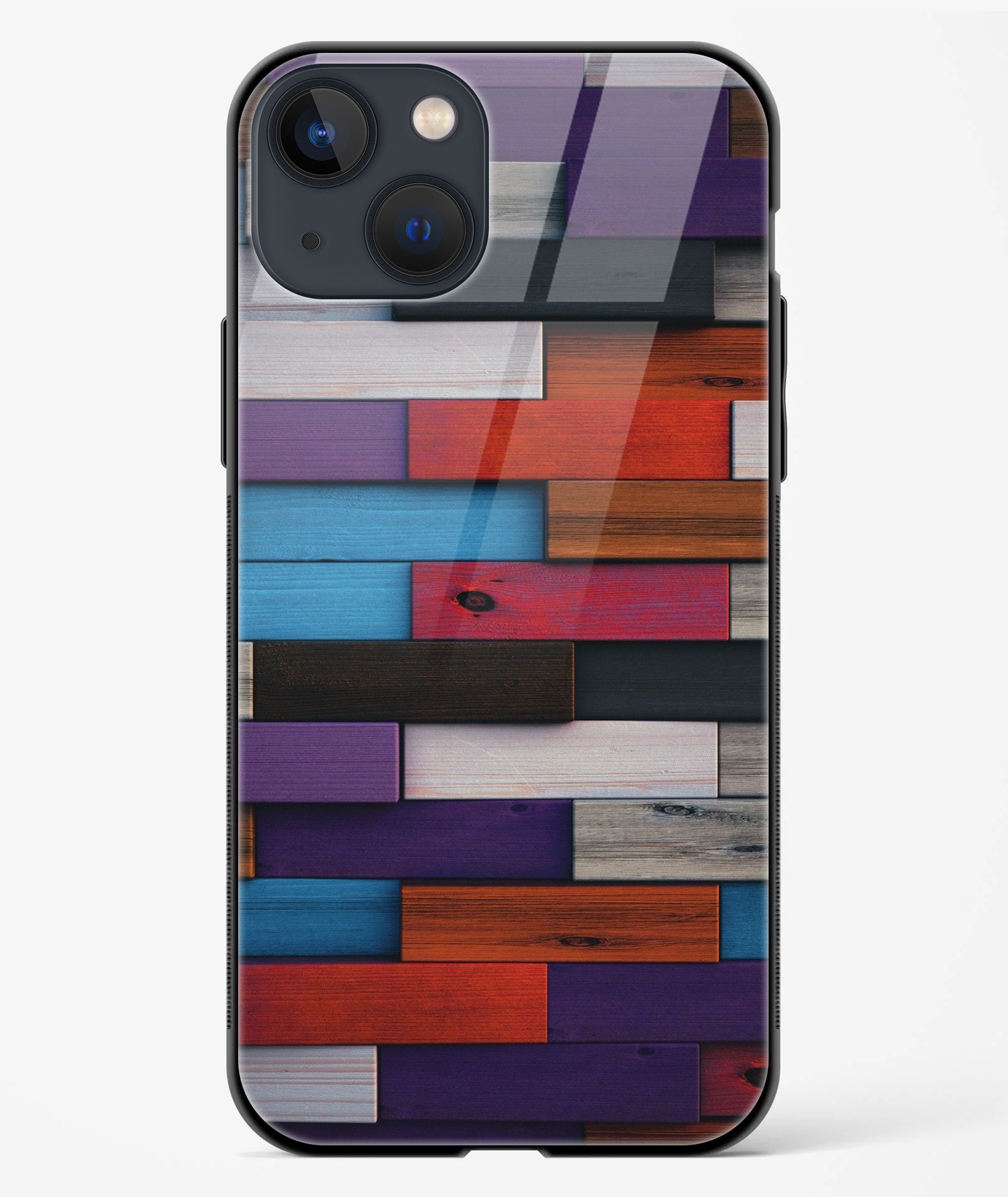 Colourful Blocks TPU Glass Case
