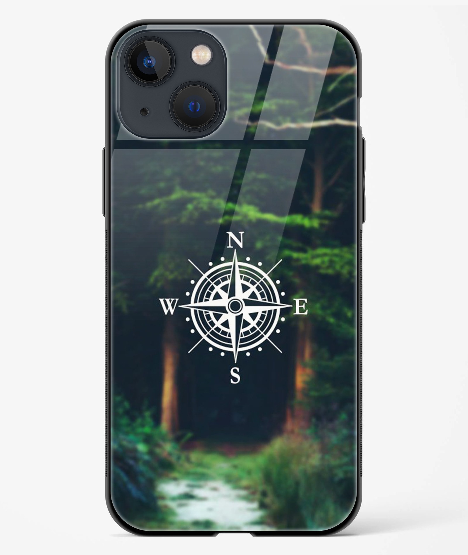 Direction Compass TPU Glass Case