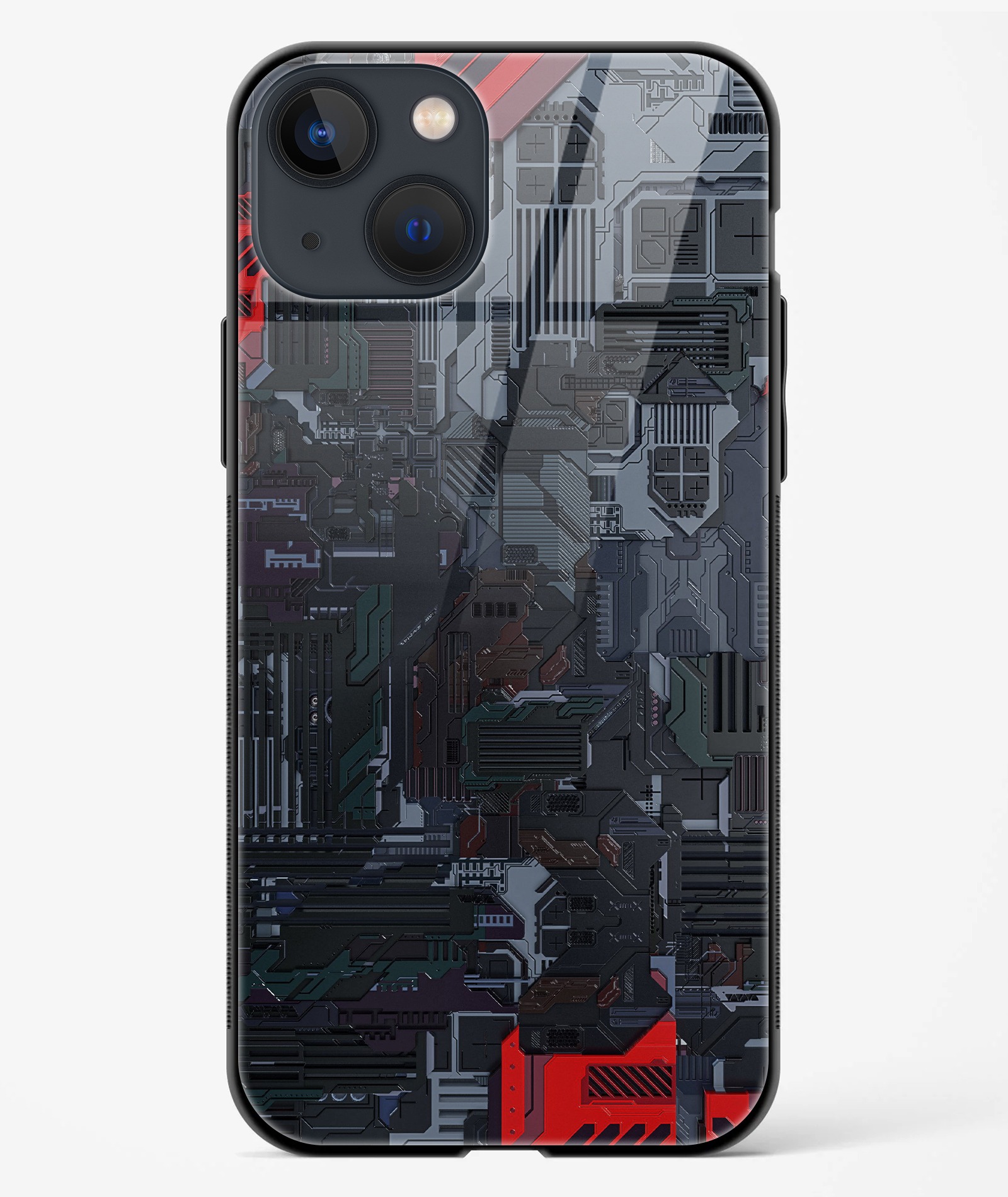 Futuristic Tech TPU Glass Case