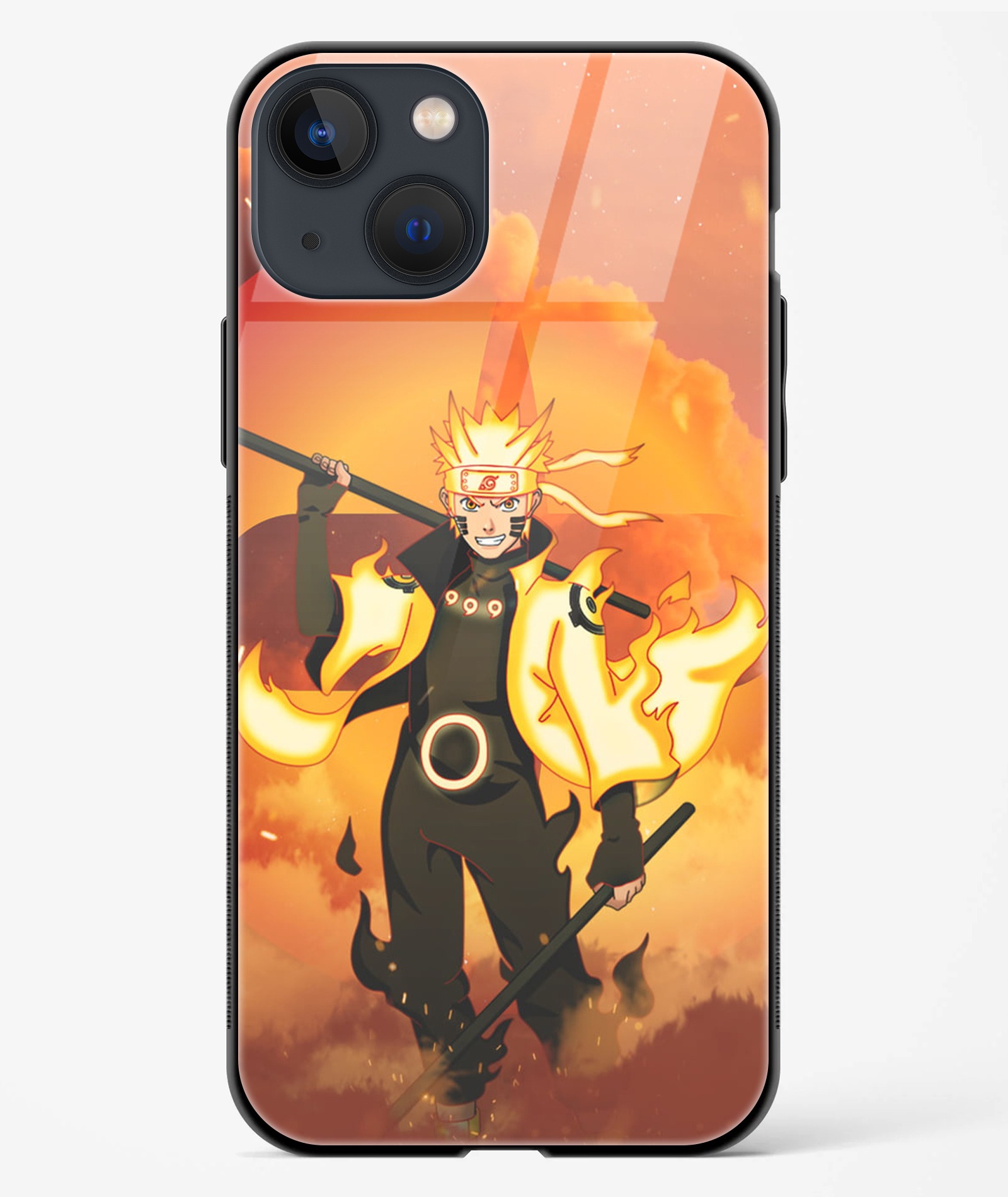 Naruto Six Paths Sage Mode TPU Glass Case