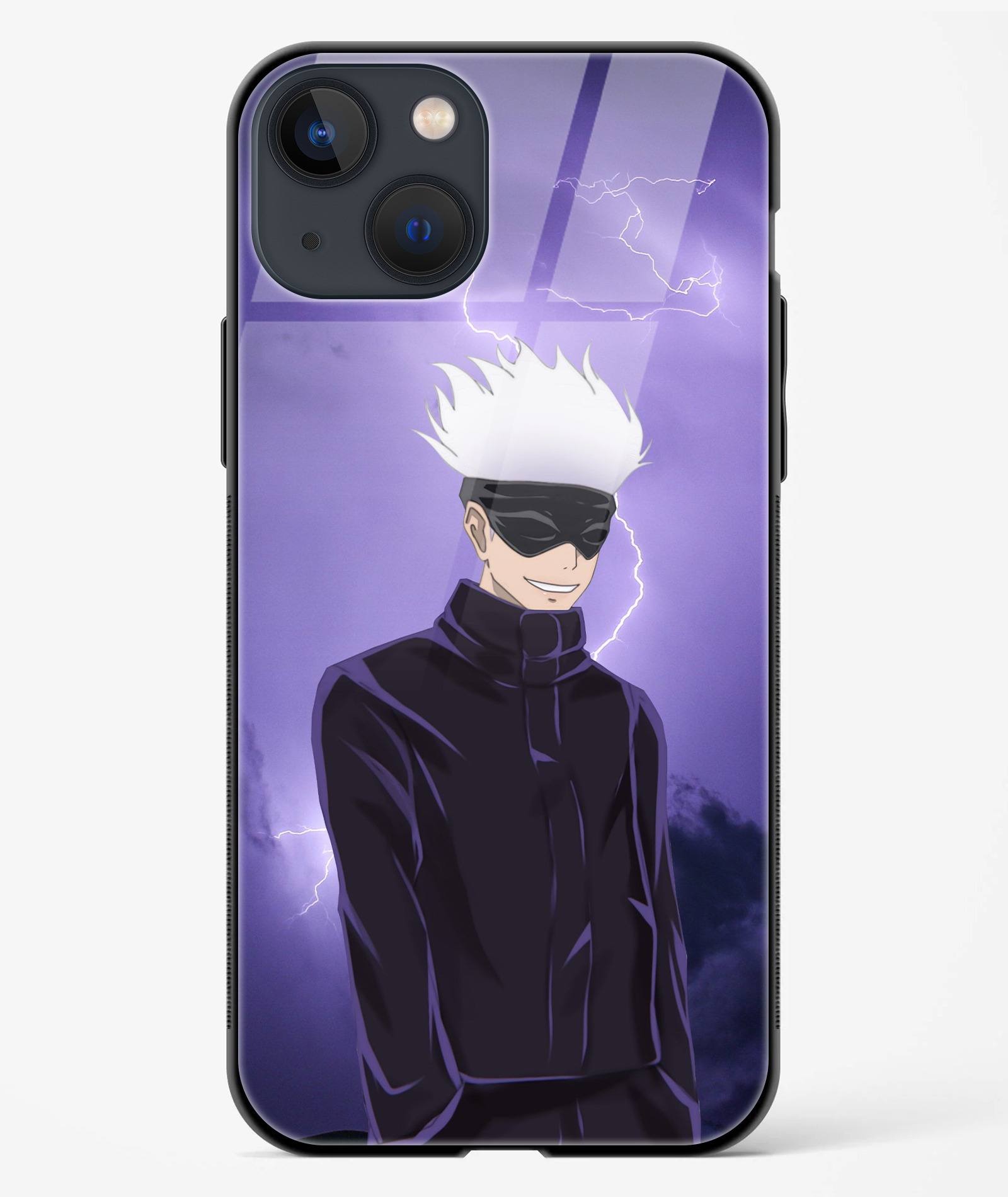 Satoru Gojo Lightning TPU Glass Case