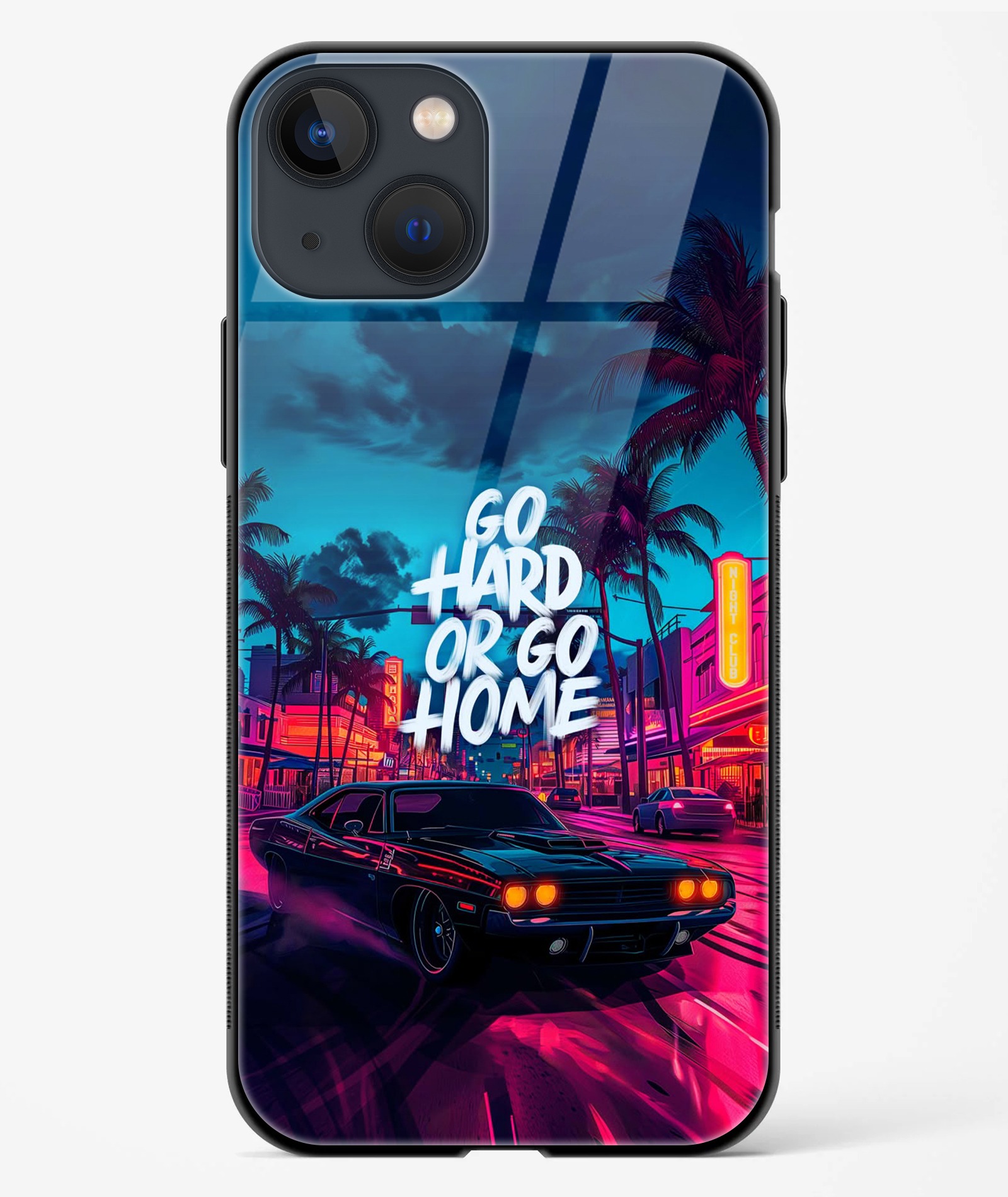 Go Hard Or Go Home TPU Glass Case