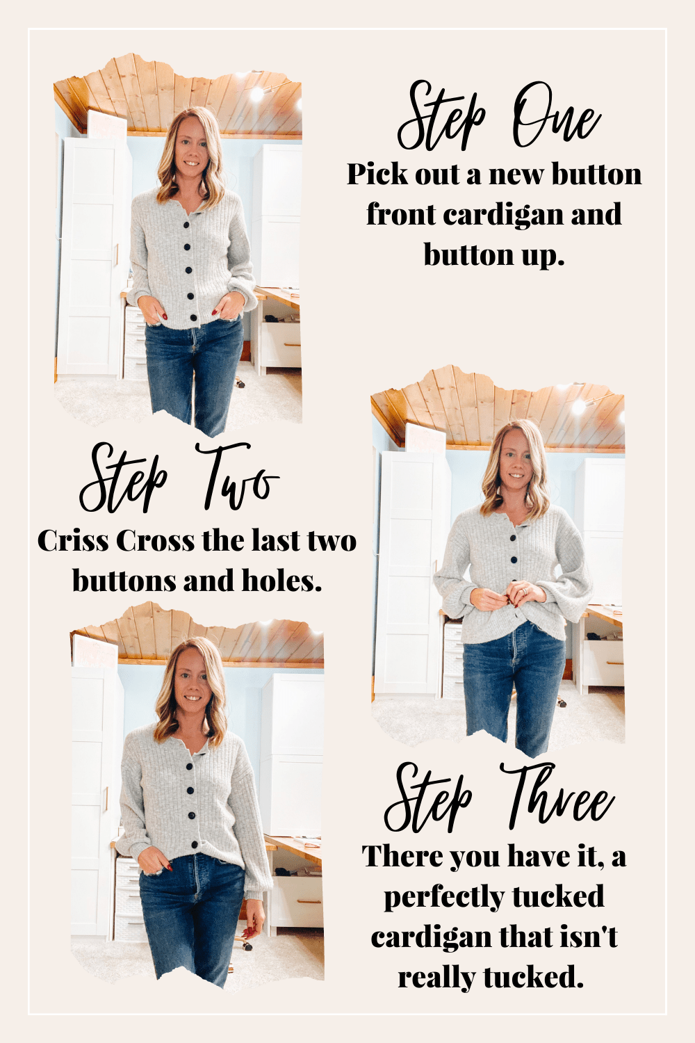 two button sweater