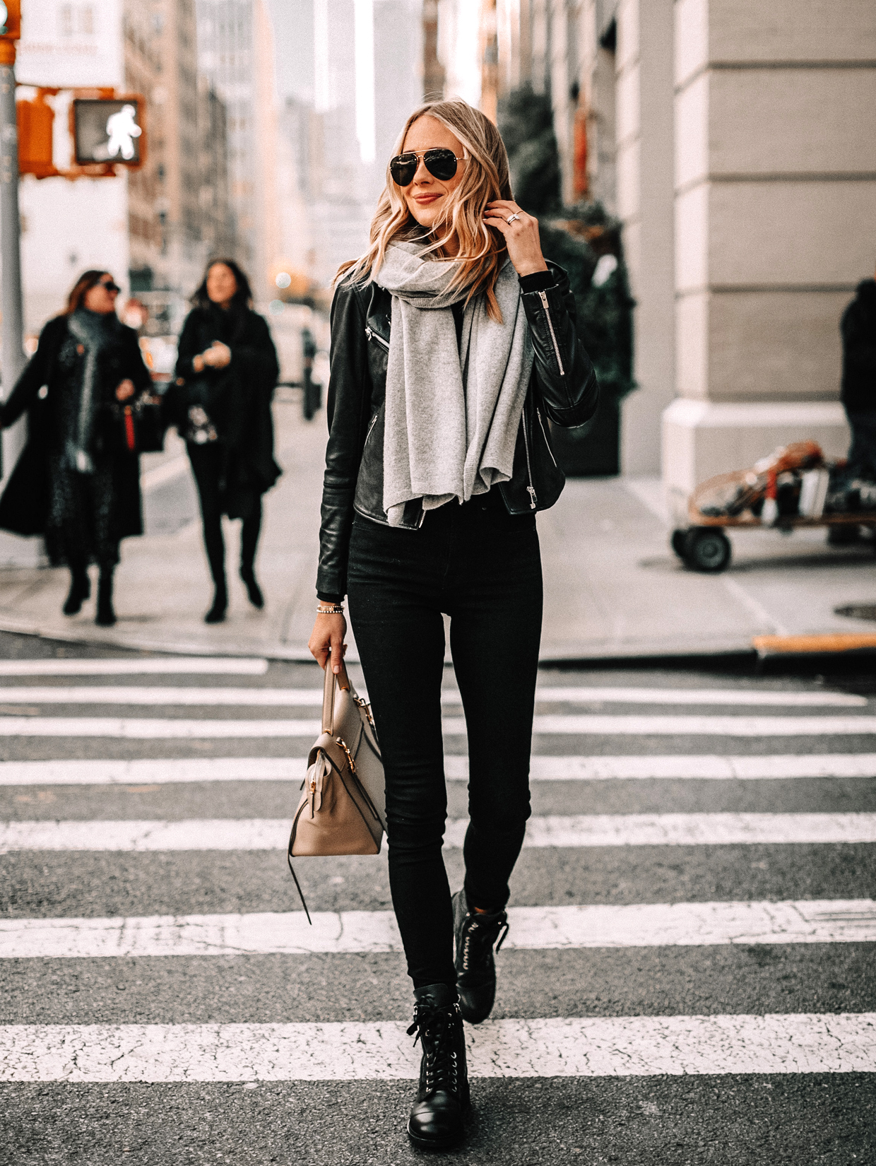 How to style black combat boots for winter