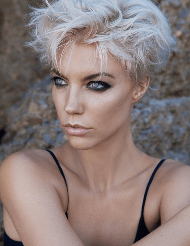 Short white hairstyles