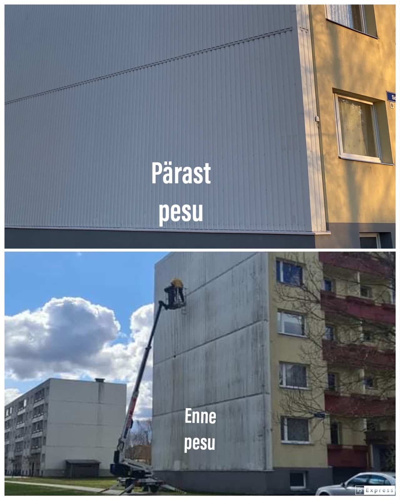 Fassaadipesu plekk pinna peal