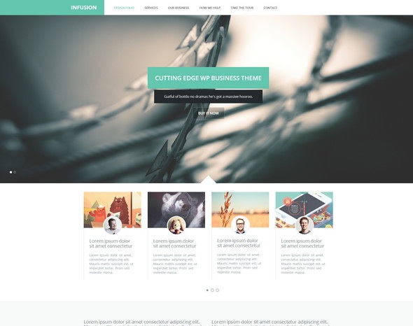 Infusion One Page Business Portfolio Template Fastcode Space