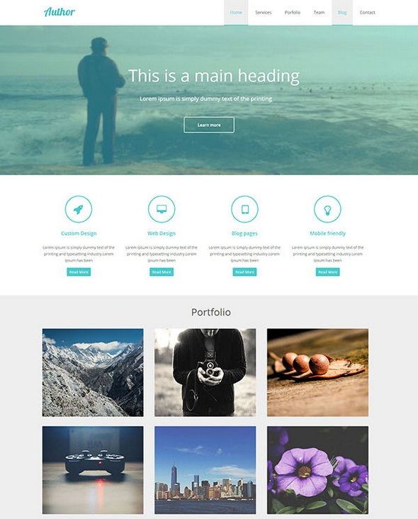 Flat Html Portfolio Template Fastcode Space