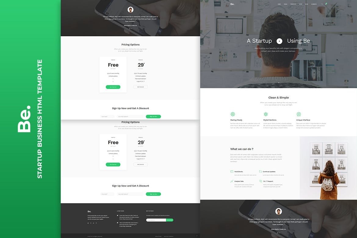 Be Startup Business Html Template Fastcode Space
