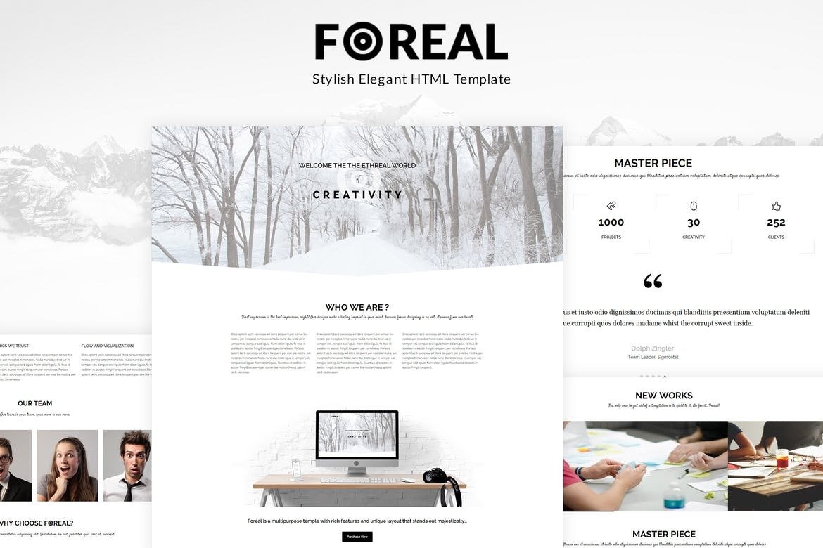 Foreal Minimal Business Html5 Template Fastcode Space