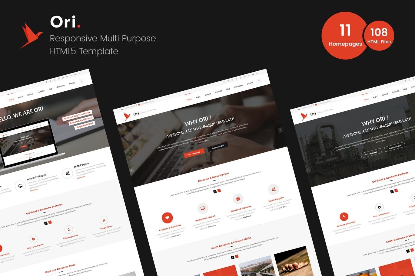 Ori Multi Purpose Business Html Template Fastcode Space