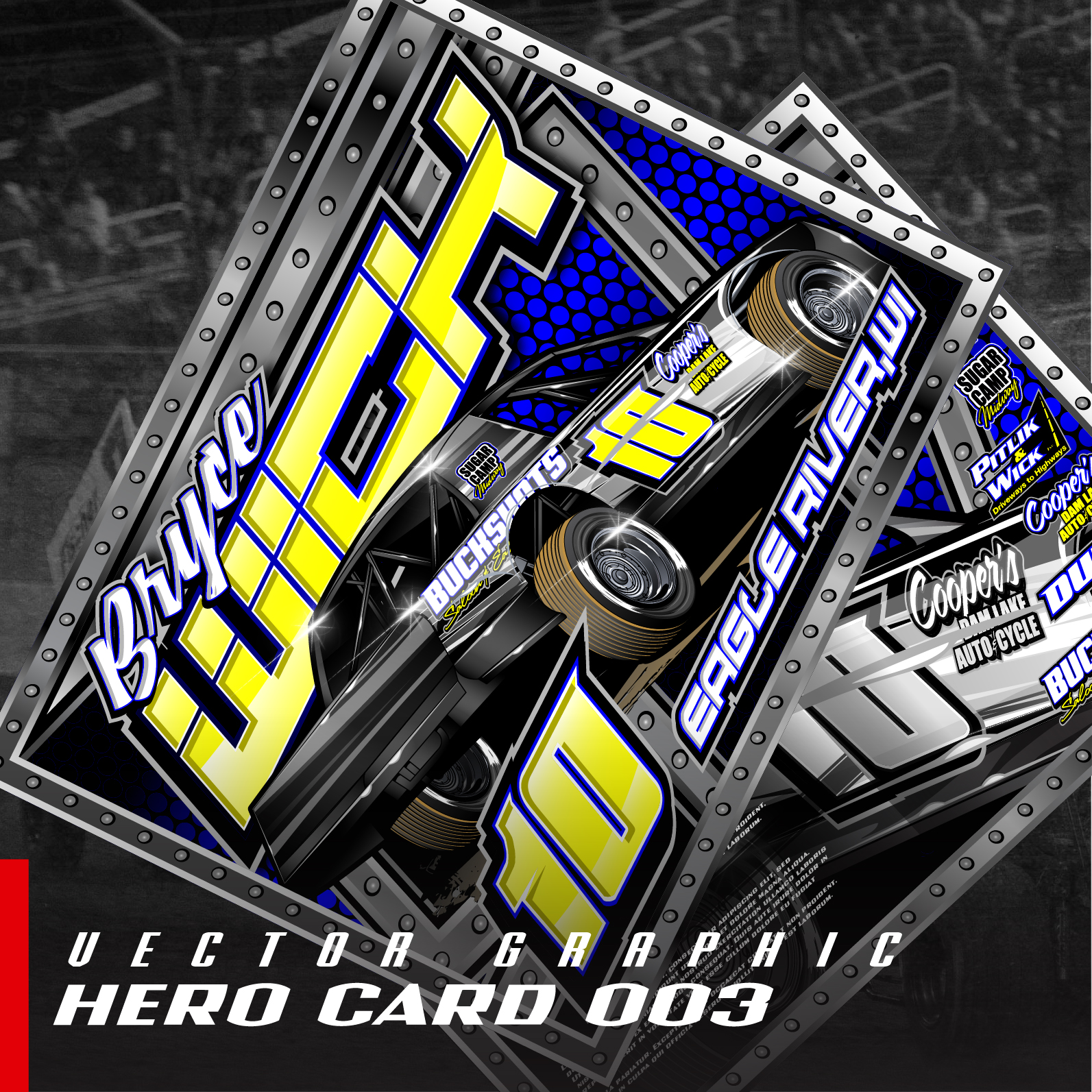 Hero Cards 003 | Fast Racing Grafx
