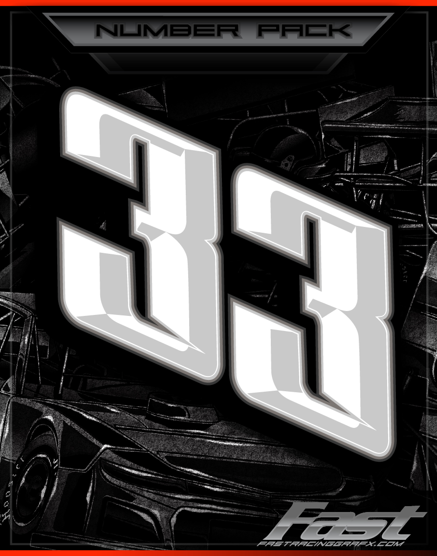 Number Pack #33 | Fast Racing Grafx