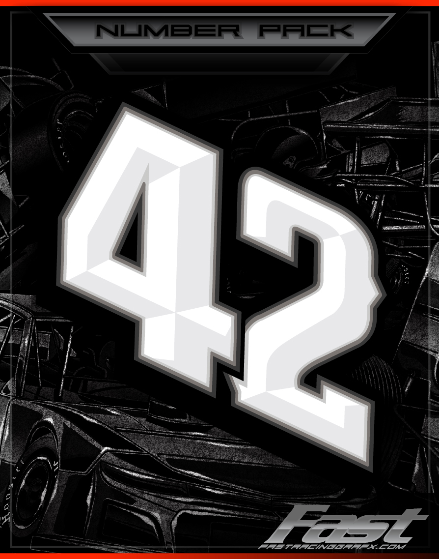 Number Pack #42 | Fast Racing Grafx