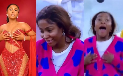 #BBNaijaAllStars: Moment Mercy Eke celebrates as she becomes a finalist (WATCH)