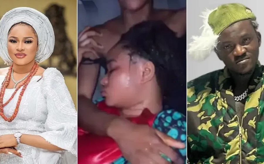 Moment Queen Dami faints amid criticism from online trolls