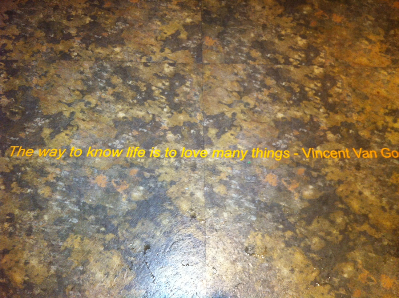 Sean George Floor Graphic for exhibit