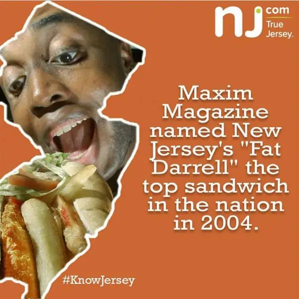 Fat Darrell History. About us. Fat Darrell Sandwich. Best Sandwich in the Nation. Darrell W. Butler Rutgers University. New Jersey. NJ.com MAXIM