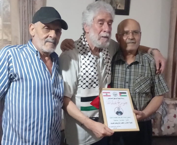 وفد من تنظيم حركتنا يقدم التهنئة للمناضل الحر جورج عبد الله