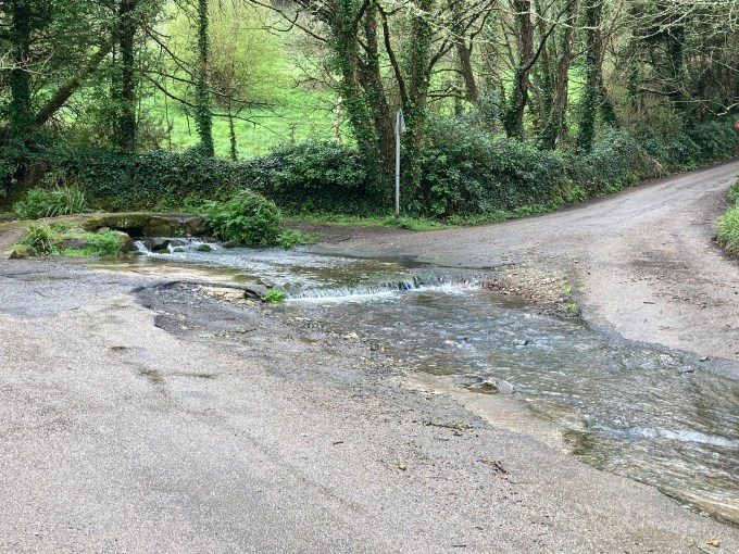 The ford at Strawberry Lane, Joppa.