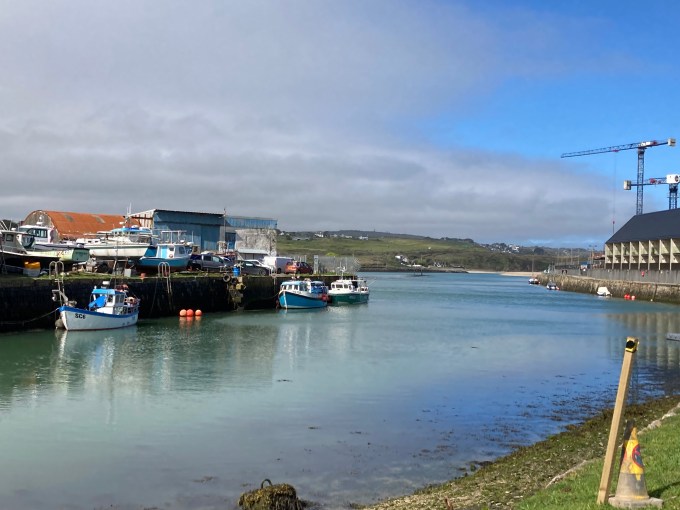 View towards St Ives from North Quay in Hayle.