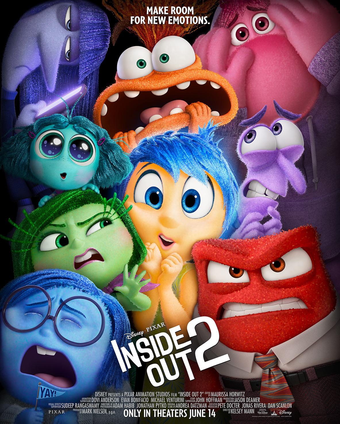 New Trailer for INSIDE OUT 2 Introduces the Chaos of Teenage Emotions