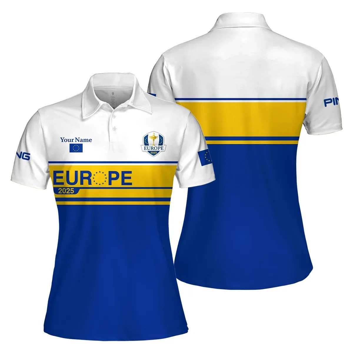 Personalization Golf Ryder Cup AOP Woman Polo Shirt LDLO07092504