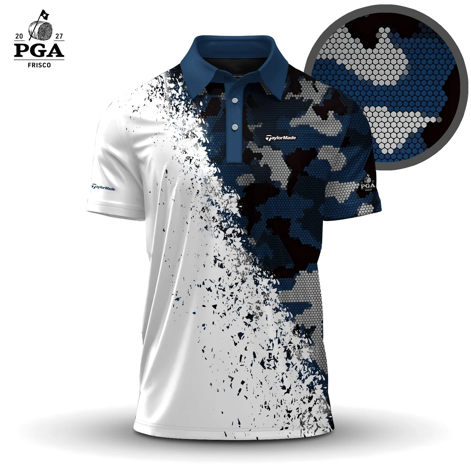 Golf 2027 PGA. Pattern AOP Polo Shirt LDLO280726182