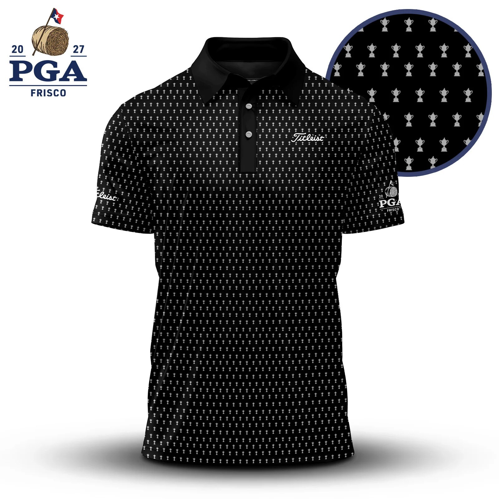 Golf 2027 PGA. Pattern AOP Polo Shirt LDLO280726211