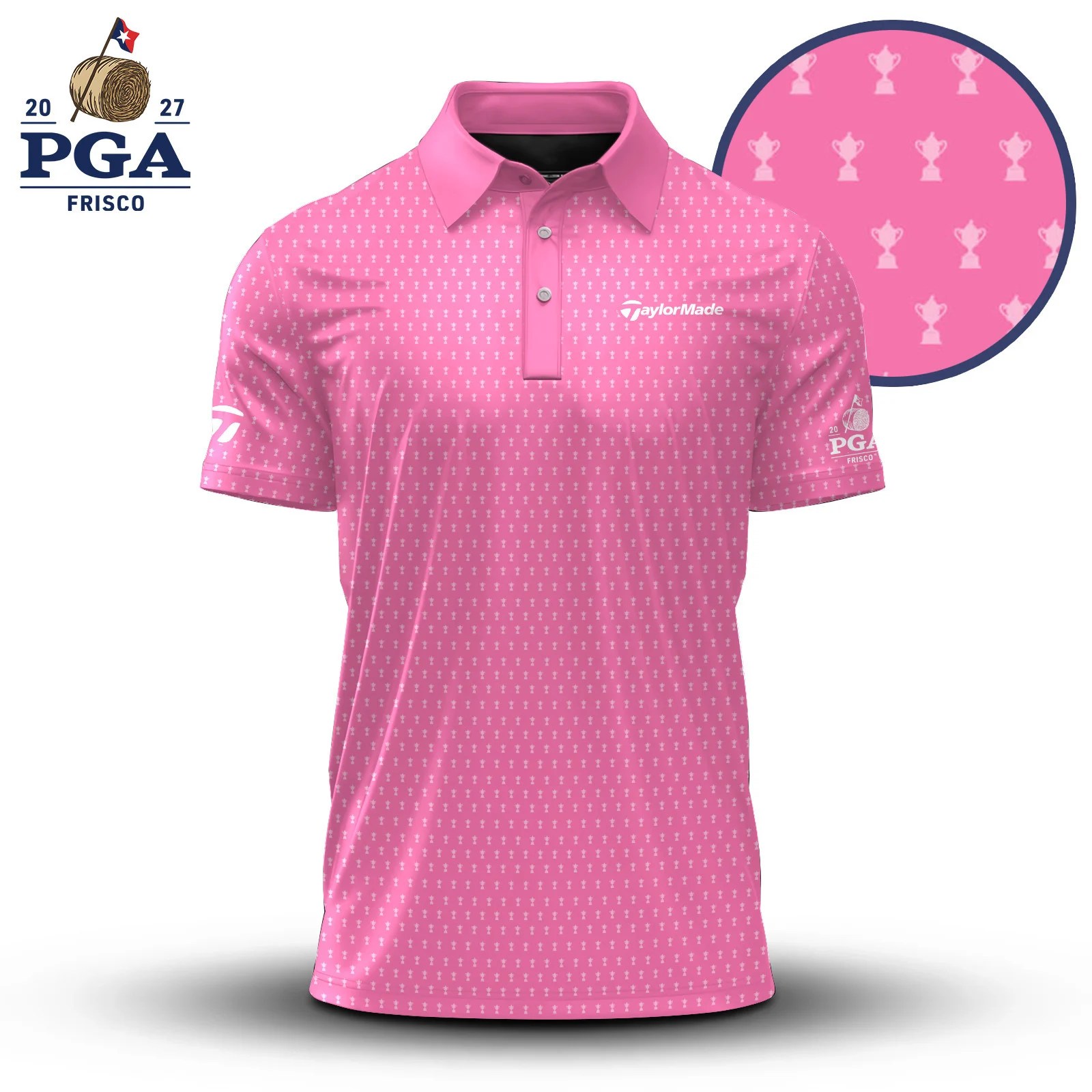 Golf 2027 PGA. Pattern AOP Polo Shirt LDLO280726232