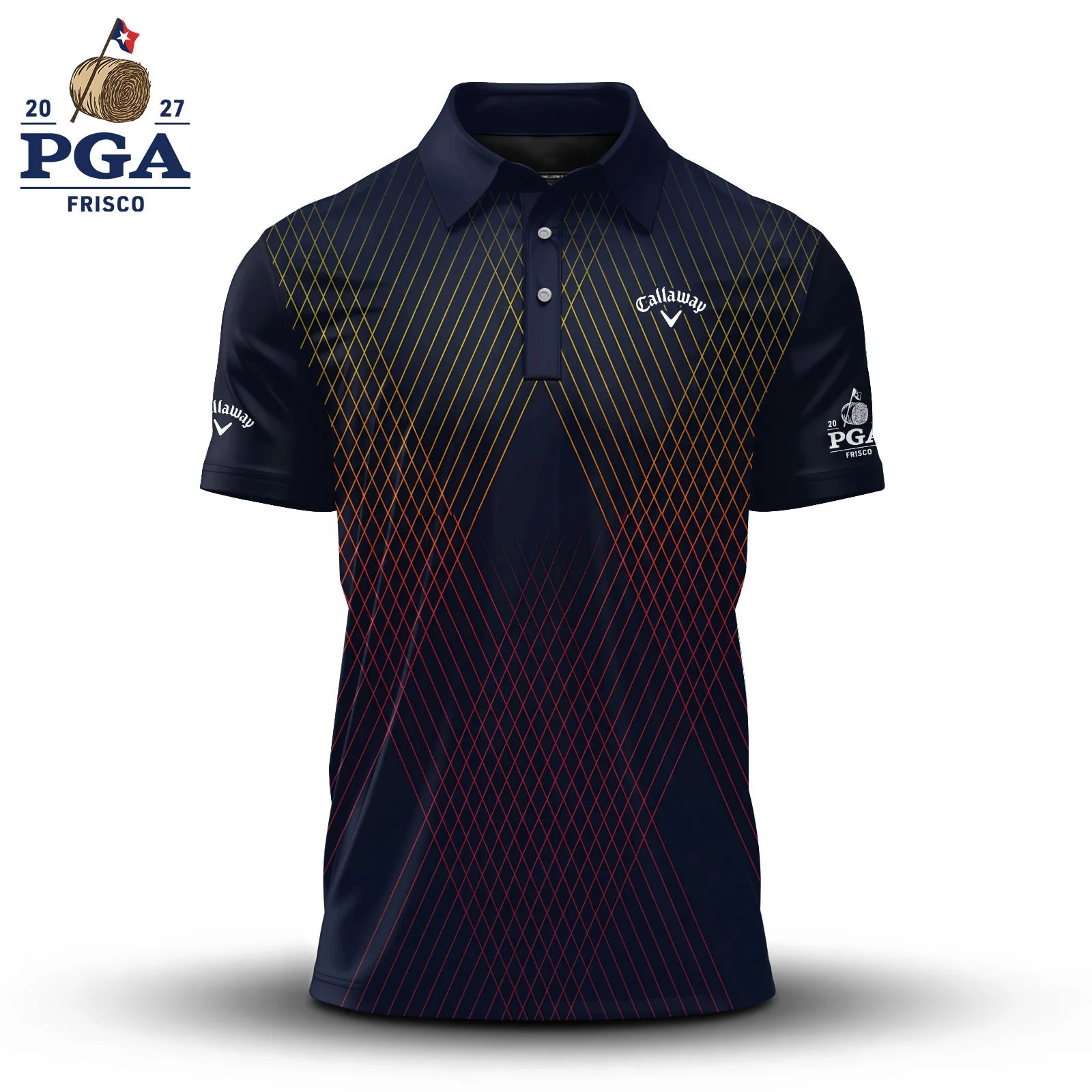 Golf 2027 PGA. Pattern AOP Polo Shirt LDLO280726253