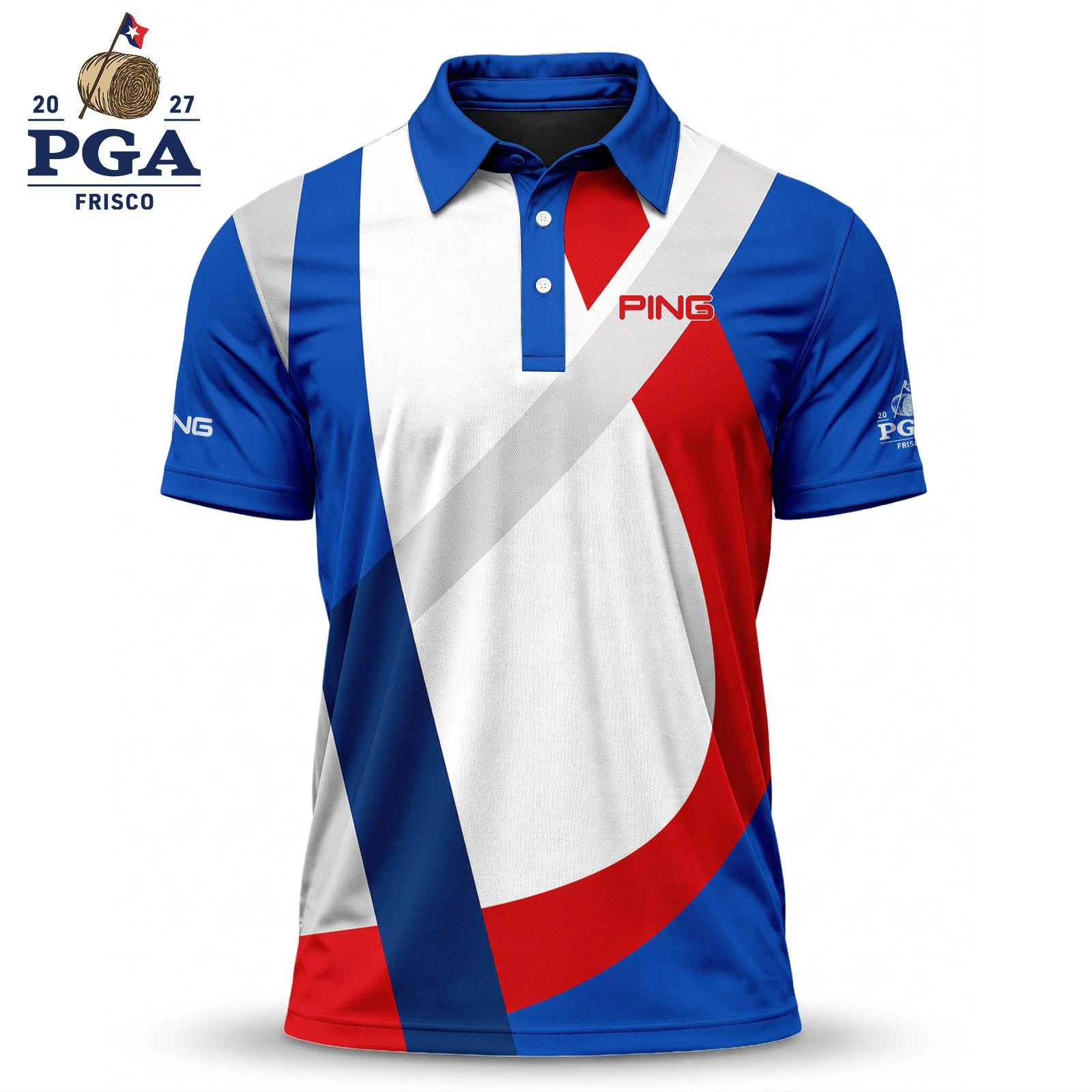 Golf 2027 PGA. Pattern AOP Polo Shirt LDLO28072634