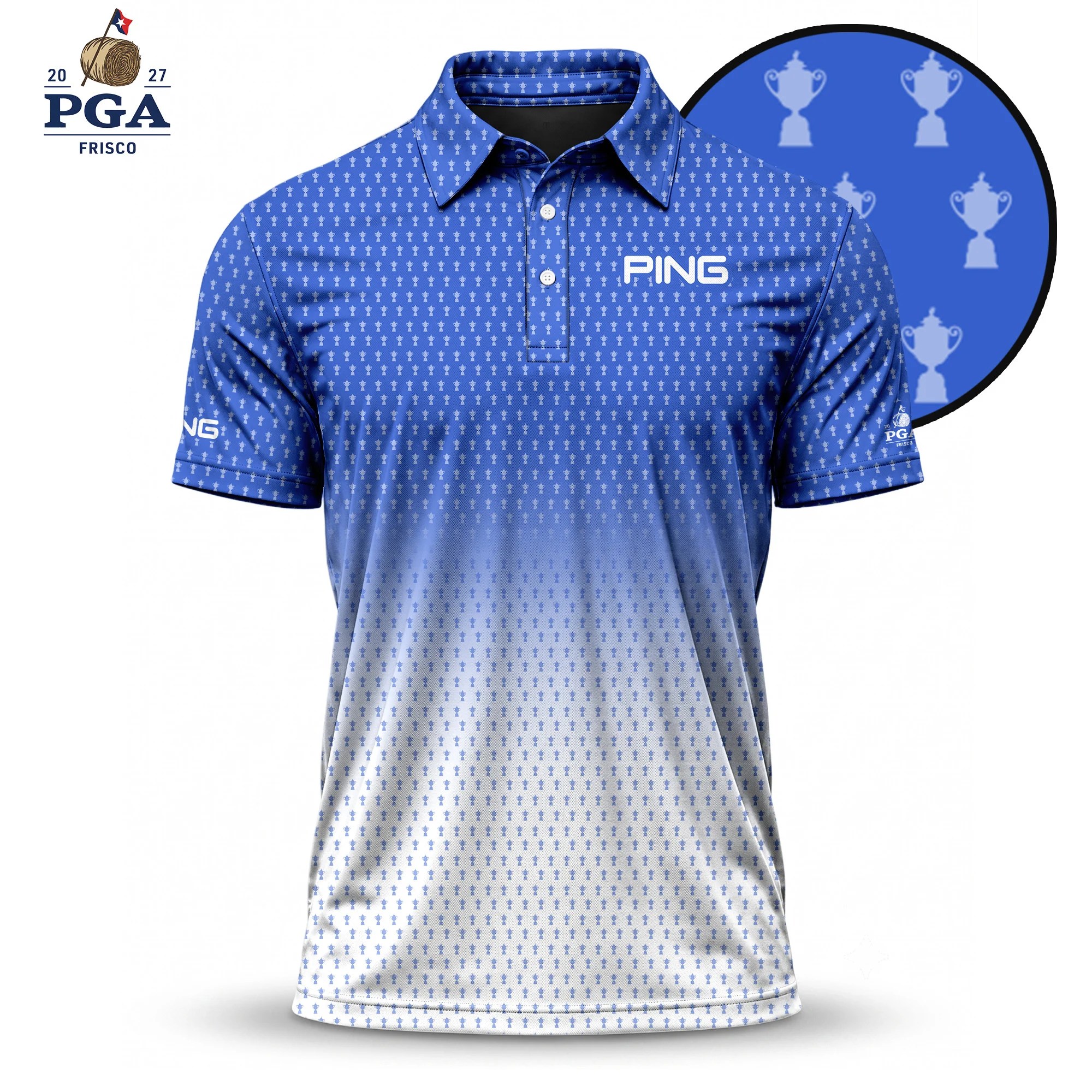 Golf 2027 PGA. Pattern AOP Polo Shirt LDLO28072664