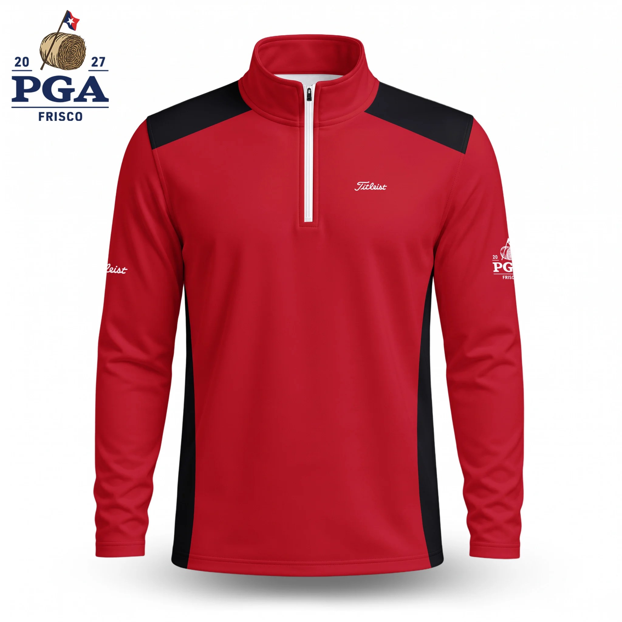 Golf 2027 PGA. Pattern AOP Quarter-zip Pullover LDLO28072671