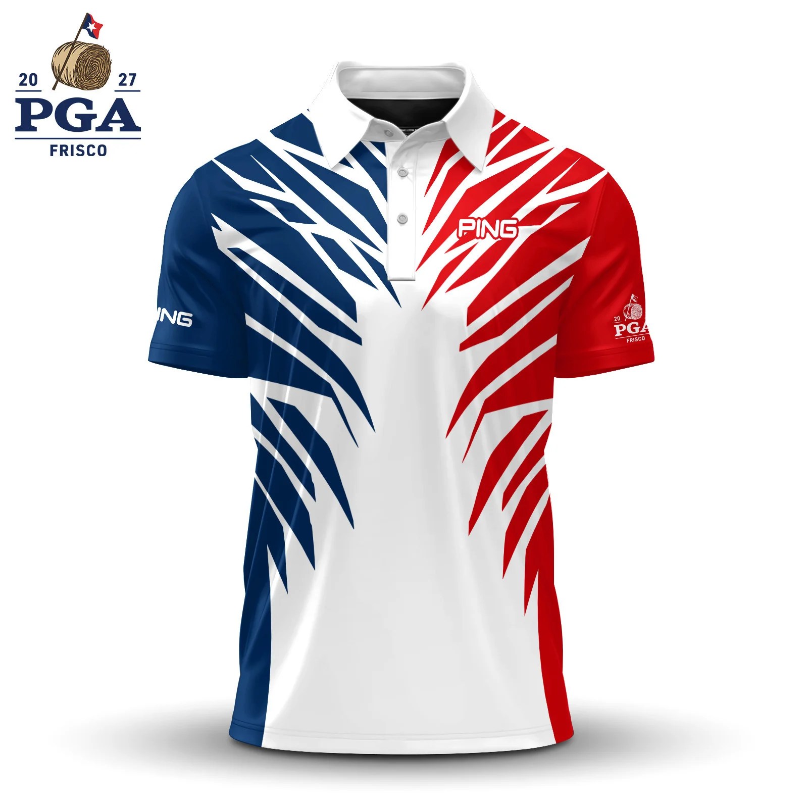 Golf 2027 PGA. Pattern AOP Polo Shirt LDLO28072689