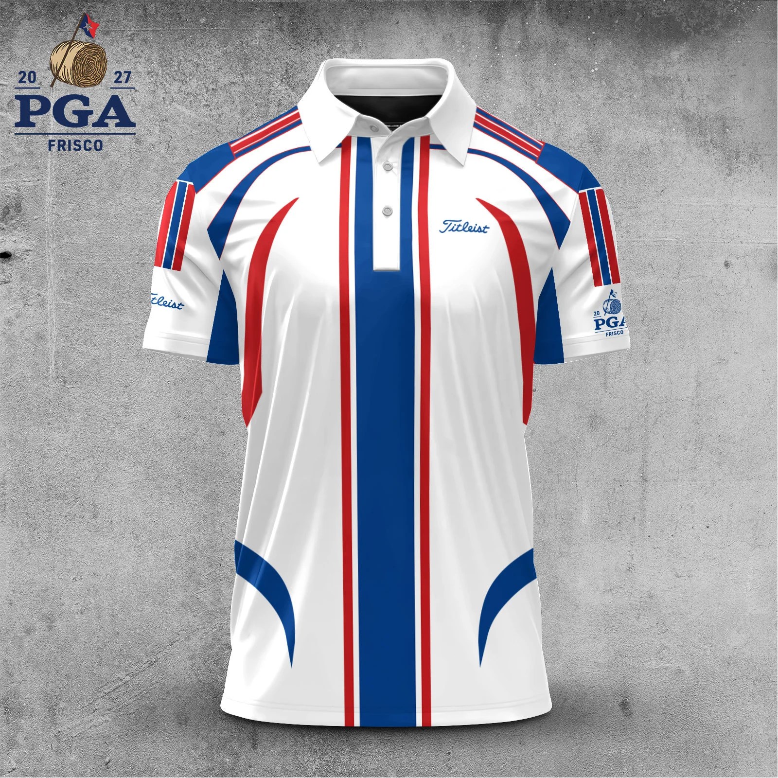 Golf 2027 PGA. Pattern AOP Polo Shirt LDLO28072696