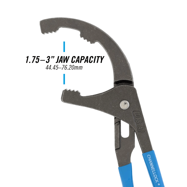 CHANNELLOCK 209 9-inch Oil Filter/PVC Pliers - Image 2