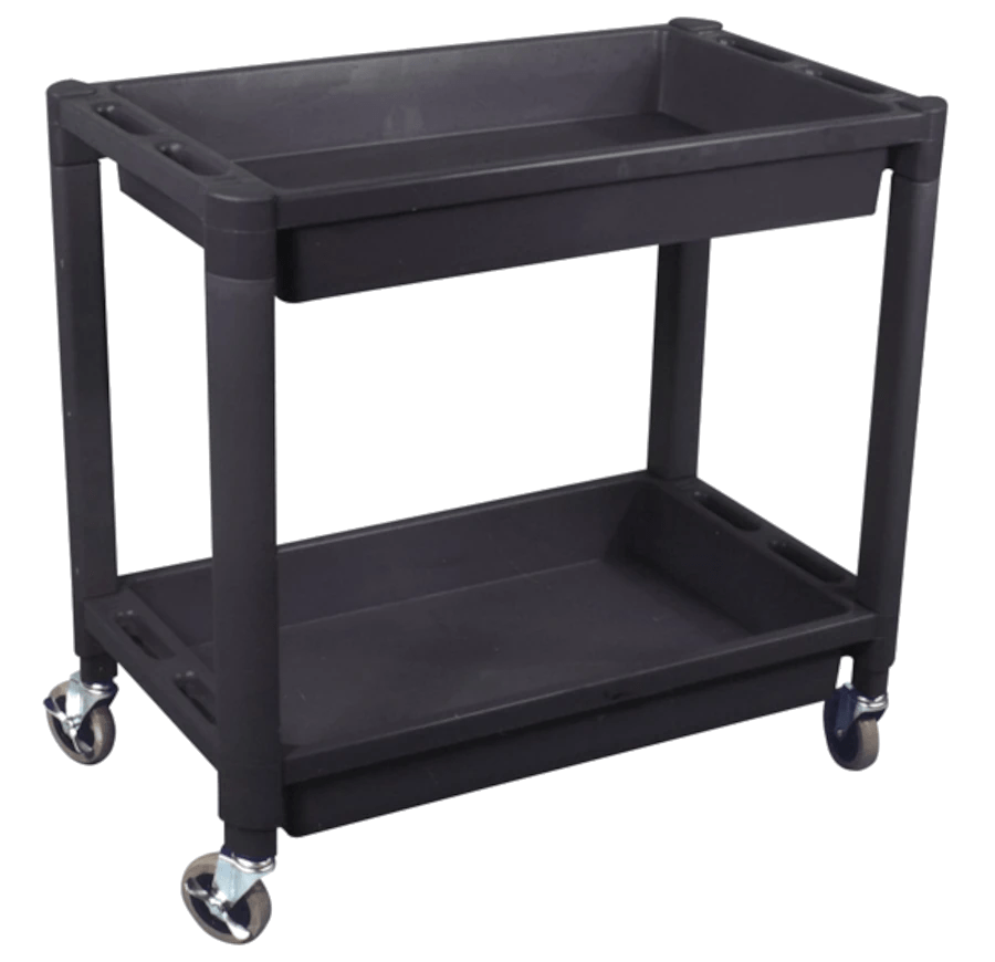 ATD 2Shelf HeavyDuty Plastic Utility Cart Fat Monkey Tools