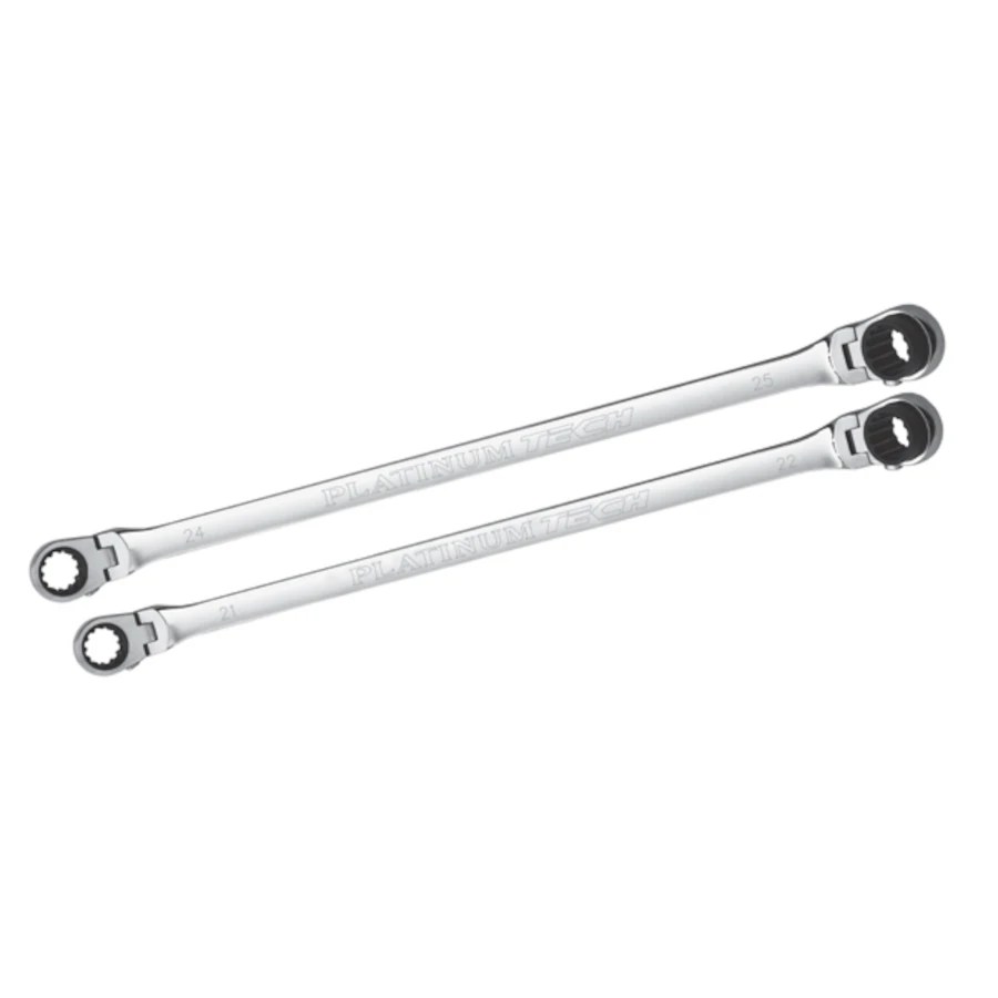 Platinum 99652 2 Pc. XL Metric Ratcheting Wrench Set Fat Monkey Tools