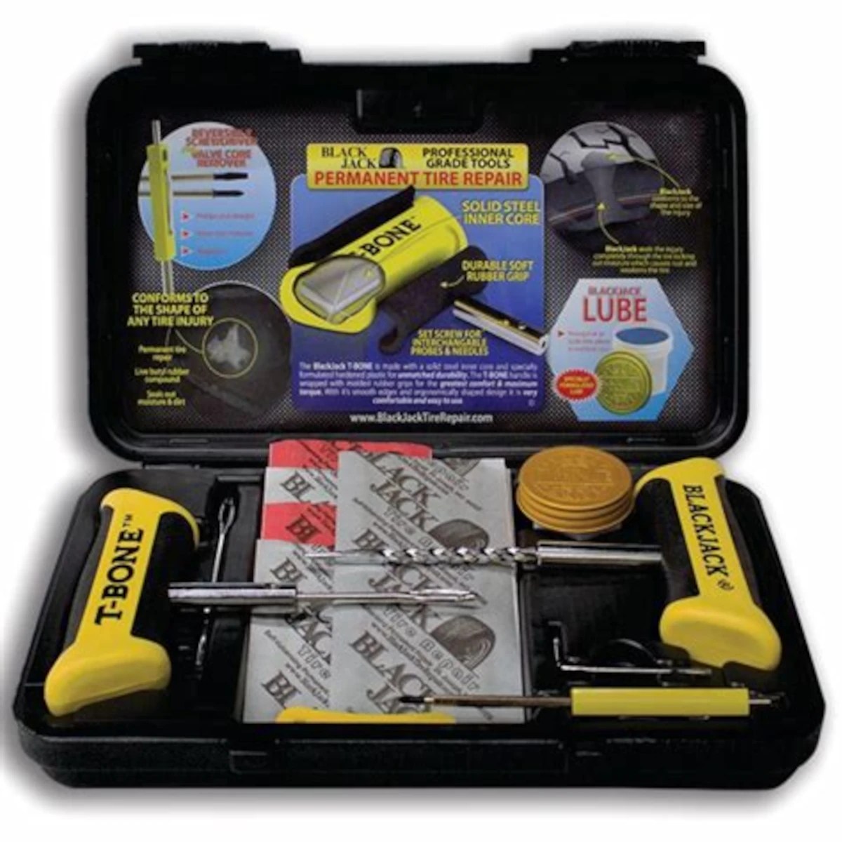 BLACKJACK KT330 Multi Use Tire Repair Kit with TBone Handles Fat