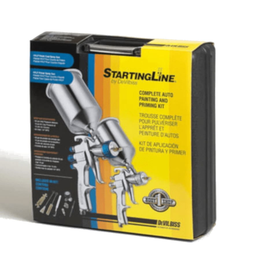 DEVILBISS 802343 StartingLine® HVLP Complete Auto Painting and Priming Gun Kit Fat Monkey Tools