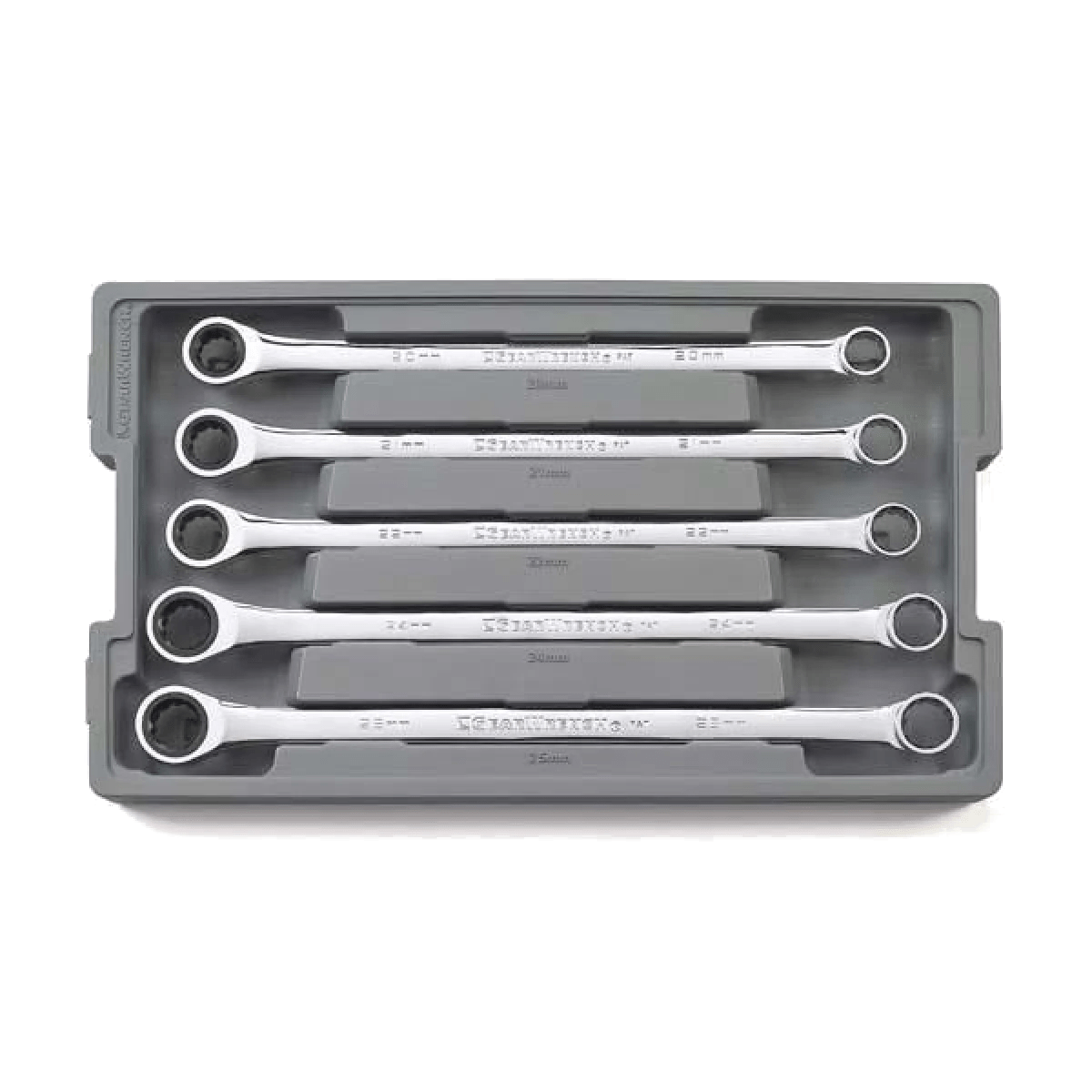 GEARWRENCH 5 Pc. 12 Point XL GearBox Double Box Ratcheting Metric