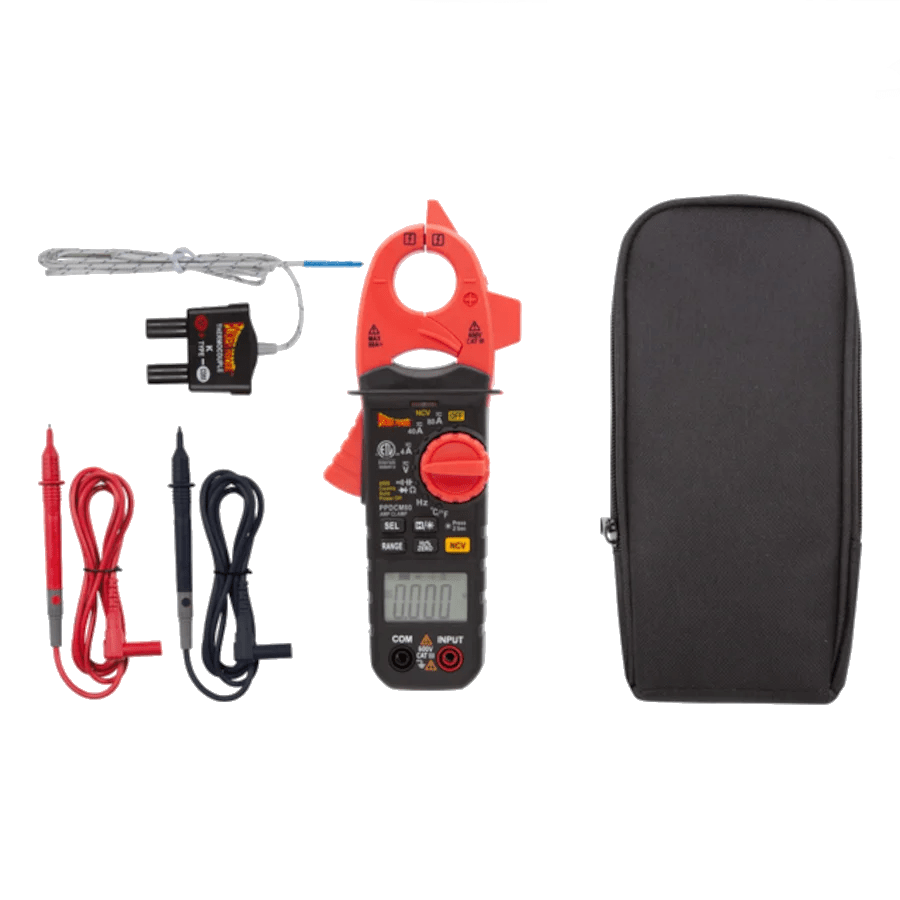 POWER PROBE PPDCM80 Amp Clamp AC/DC Meter Fat Monkey Tools