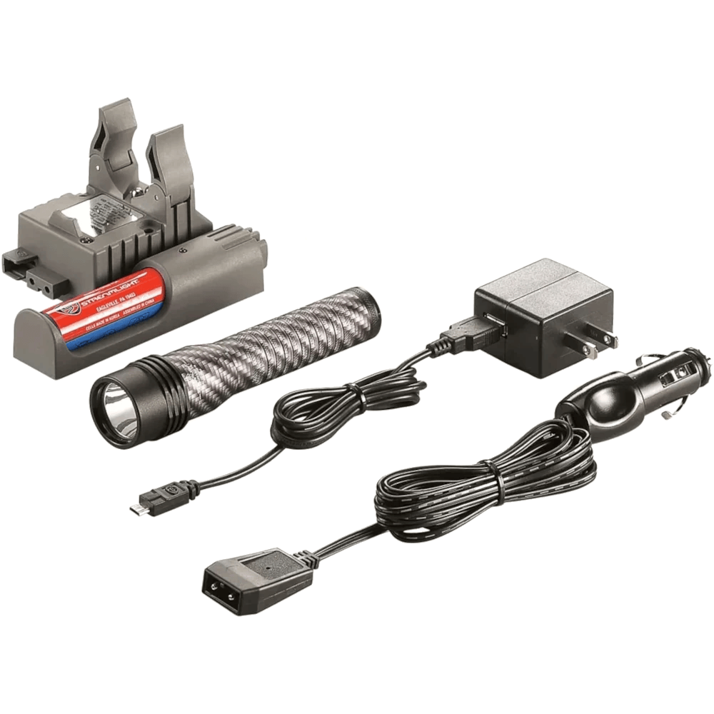 STREAMLIGHT 74789 Strion LED HL Rechargeable Flashlight with 120V AC/12V DC PiggyBack Charger - Carbon