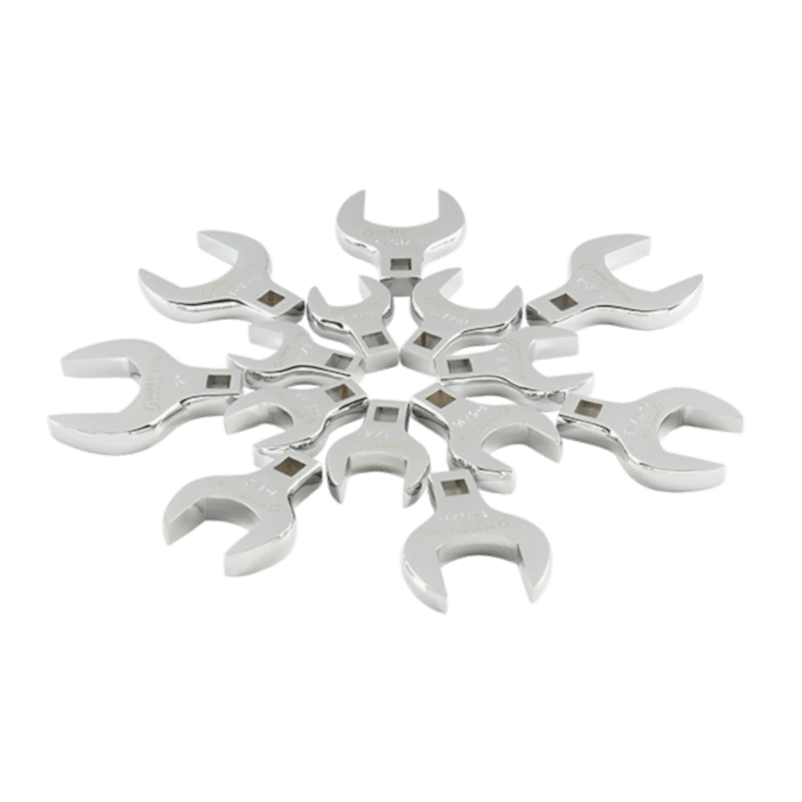 SUNEX 9721A 1/2″ Dr. Jumbo SAE Crowfoot Wrench Set 14Piece Fat