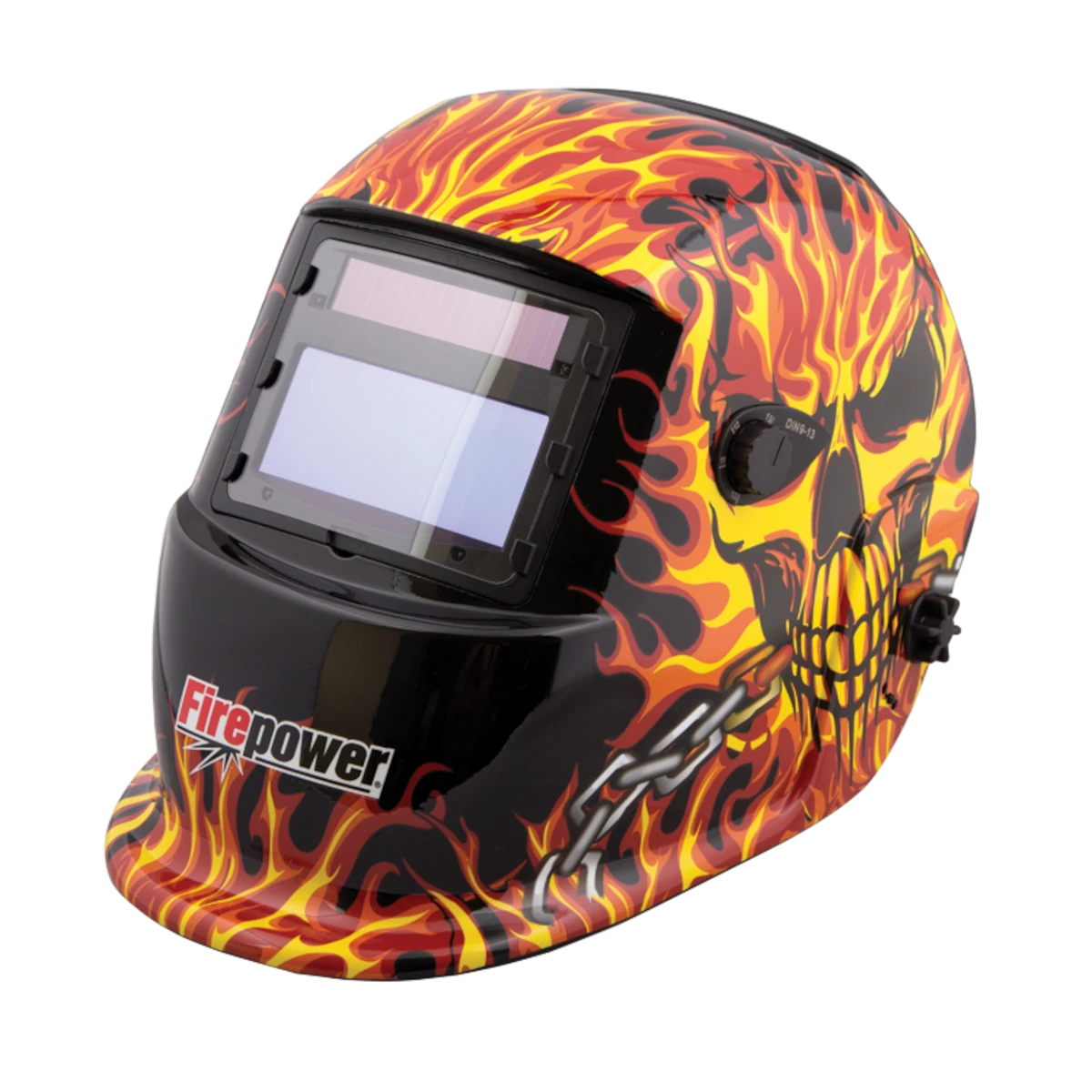 FIREPOWER 14410088 Skull and Fire AutoDarkening Welding Helmet Fat