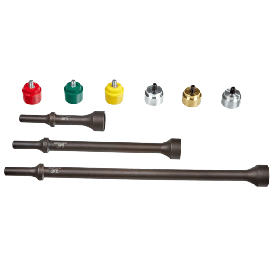MAYHEW 9PC Pneumatic Replaceable Tip Hammer Set