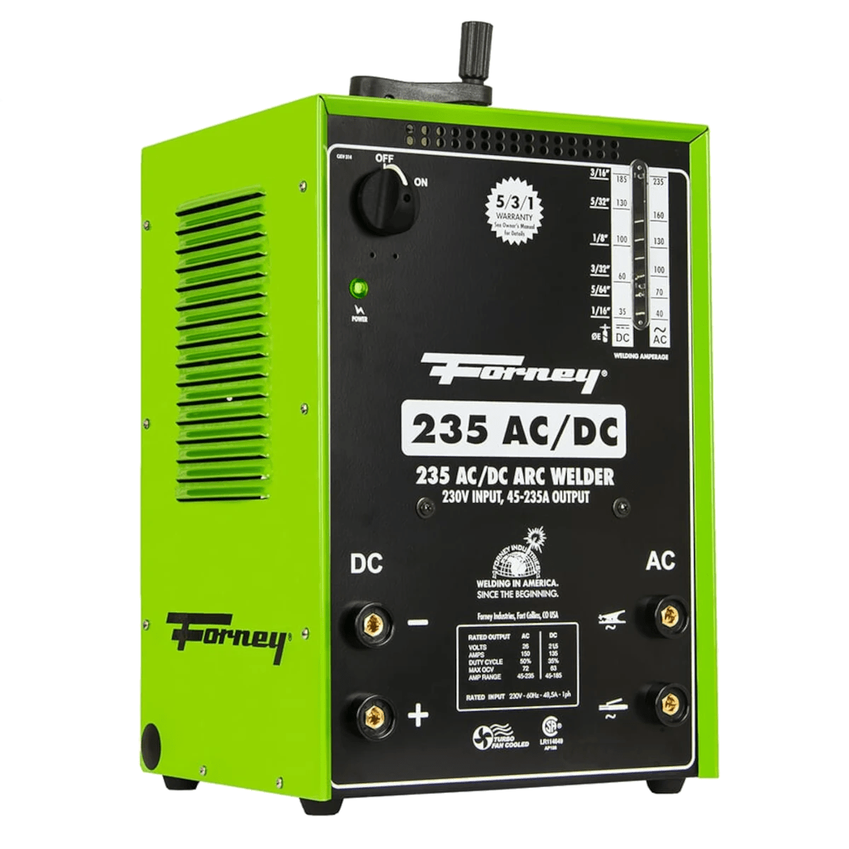 Forney 235 AC/DC Stick Welder, 230V Fat Monkey Tools