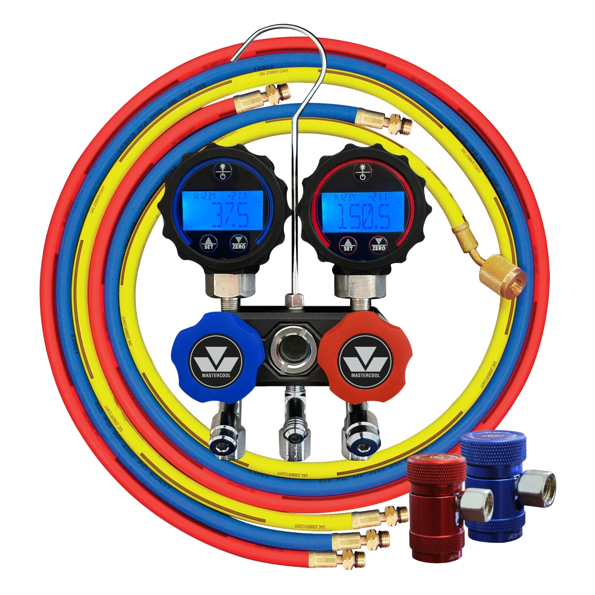 Mastercool Black Series MiniFold R1234yf Compact 2Way Aluminum